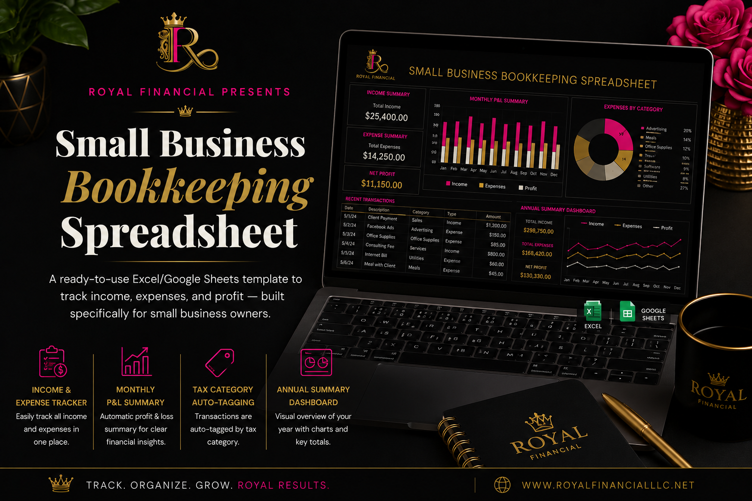 Small Business Bookkeeping Spreadsheet